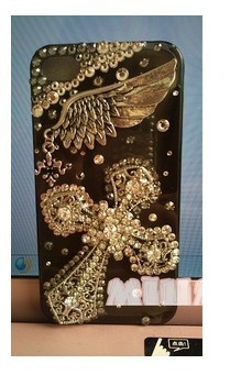 ★miumiu自制★ S家BLING外壳Iphone4手机 哥特风 超美十字架