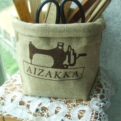 zakka 黄麻收纳 挂袋