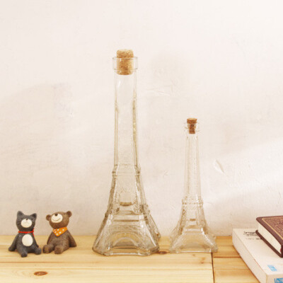 软木塞玻璃瓶 法国巴黎艾菲尔铁塔