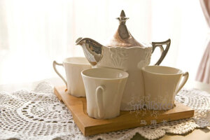 【马洛卡】结婚礼物 法式乡村风格骨瓷茶具6件套