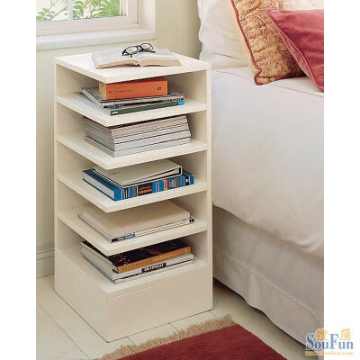宜家风格 床头柜 书架 简约书柜 储物柜 小书橱 墙角柜