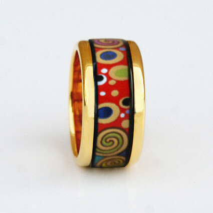 珐琅戒指, 珐琅首饰, 珐琅饰品, vitreous enamel ring