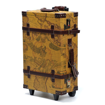 韩国地图复古拉杆箱包旅行箱