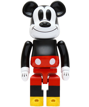 日本知名玩具公司MEDICOM TOY推出的MEDICOM TOY BE@RBRICK MICKEY MOUSE。