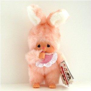 蒙奇奇/Monchhichi pink bunn