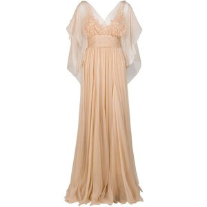 ELIE SAAB Sheer Sleeve Gown - Polyvore ELIE SAAB Sheer Sleeve Gown