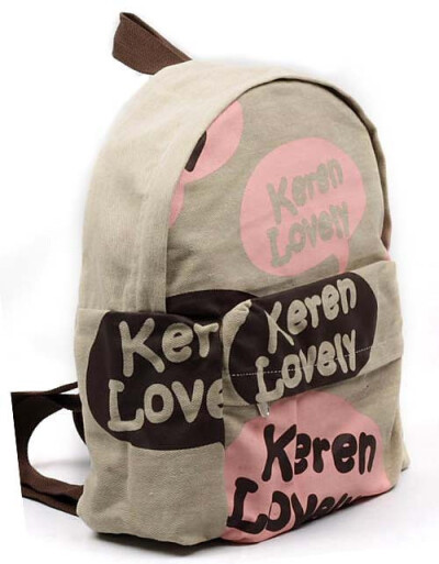 韩版可爱学院街头休闲帆布包双肩包女书包旅行包背包学生书包