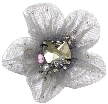 Tarina Tarantino Gothic Lolita灰色花朵任意夹