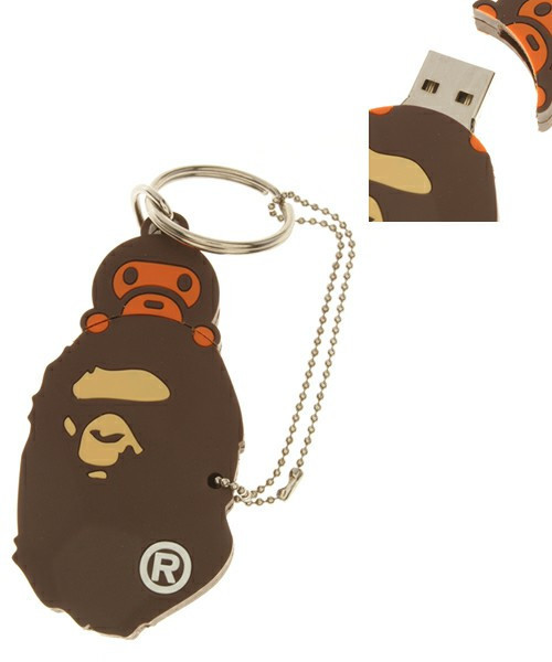 BAPE FLASH MEMORY 4G闪存U盘钥匙链