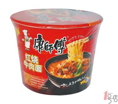 康师傅 红烧牛肉面105g/桶【品牌 产地 促销 价格 评论 正品】