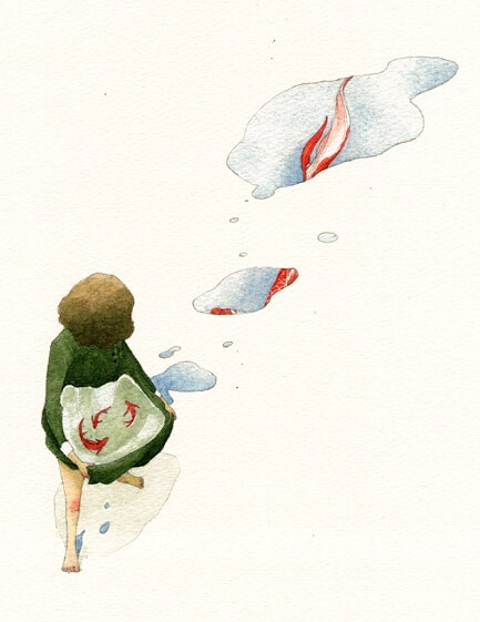 【雨天/季伶】鱼在水里。