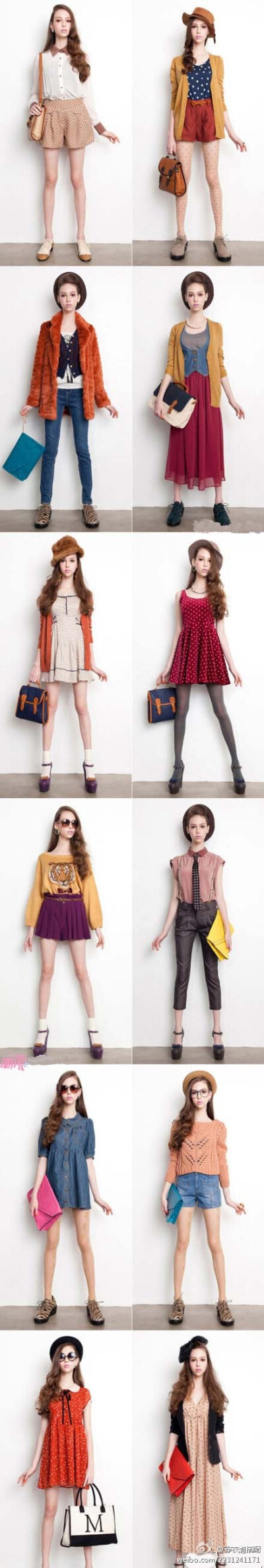 Dazzlin 2011 秋冬LOOKBOOK，Funny girl~