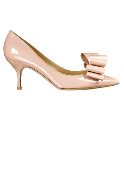 Patent leather pump with bow detail, Valentino Garavani,