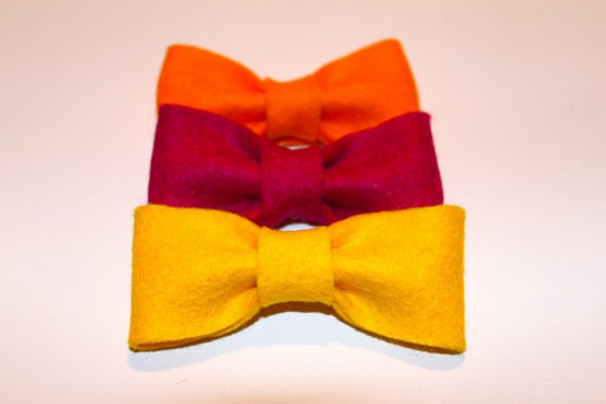 For my chihuahuas! / felt bow tie