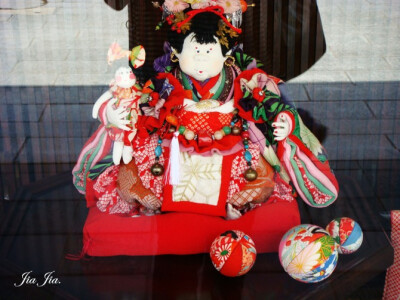 可爱的日式人偶