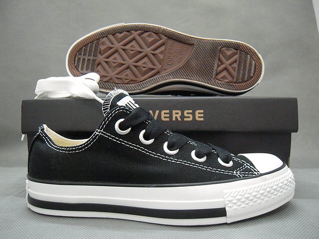 海外正品 converse2010年/粗布纤维黑 低帮 512029