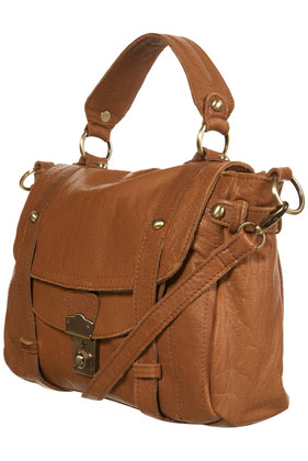 Leather Slouch Lock Satchel - Bags & Purses - Accessories - Topshop