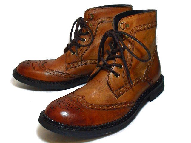 BROGUE BOOT 全手工打造 英伦雕花 真皮 皮鞋 帅气！