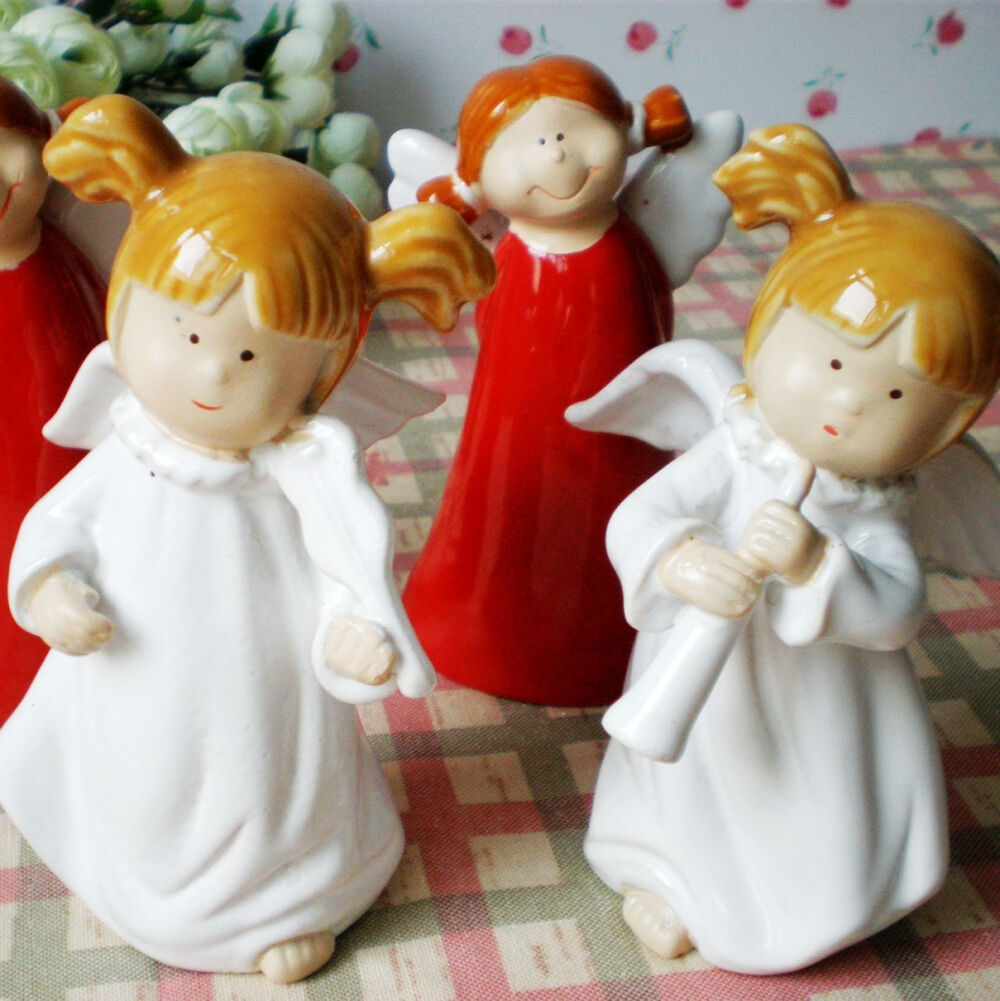 紫玉家 欧式陶瓷人物摆件 装饰摆件 美丽天使 精灵摆件 多样造型