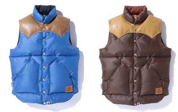 Bape 2011秋/冬 ＂ROCKY MOUNTAIN DOWN VEST＂羽绒背心 ~