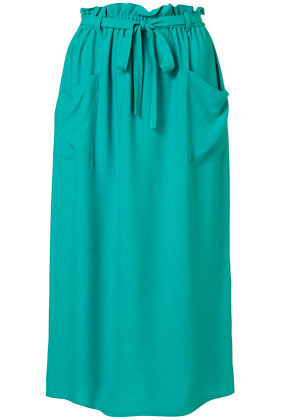 Jade Paperbag Waist Midi Skirt - Topshop