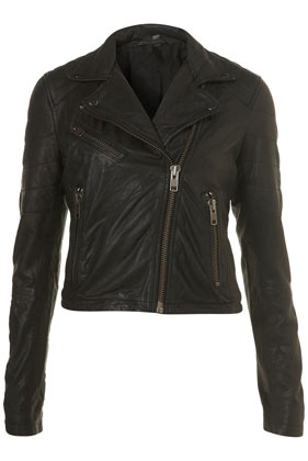 Quilted Leather Biker Jacket By Boutique - Topshop