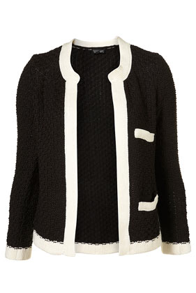 Knitted Stitch Tipped Cardigan - Knitwear - Clothing - Topshop