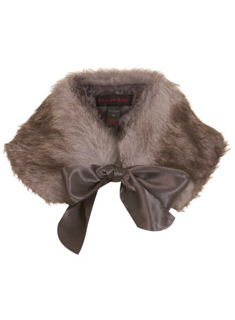 Faux Fur Collar Grey - Scarves - Accessories - Miss Selfridge