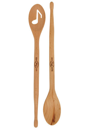 Remix Wooden Spoon Set 带有镂空音符的木勺子