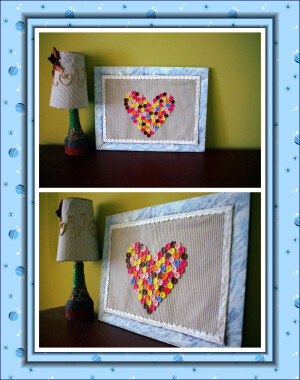 五彩缤纷的小纽扣，充满了儿时对世界的幻想，我要把所有美丽的梦想交织在一起送给你。步骤在一楼。