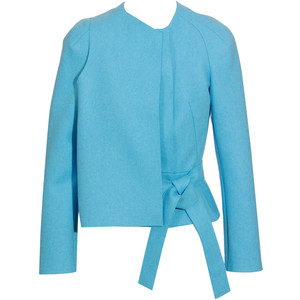 Balenciaga Jacket with self-tie belt - Polyvore Balenciaga Jacket with self-tie belt