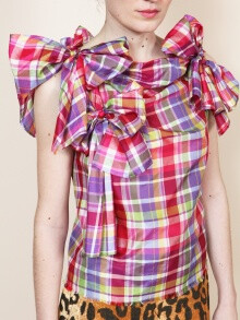 Madras bow top | NOT JUST A LABEL