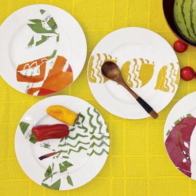 Fruit Dessert Plates | west elm Detailed View