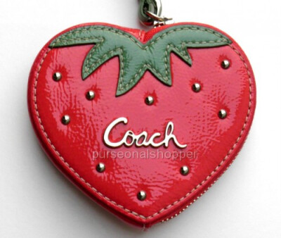 coach红草莓零钱包