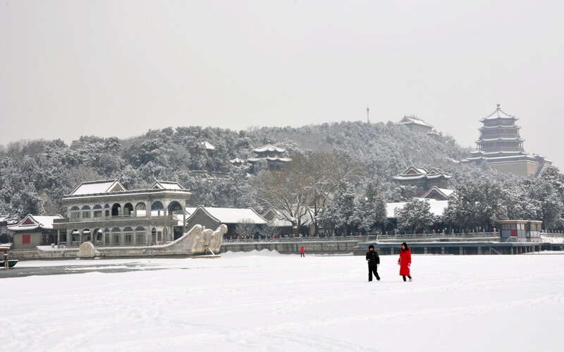 颐和园 雪景