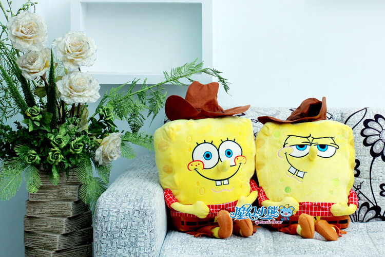 牛仔海绵宝宝 立体海绵宝宝公仔