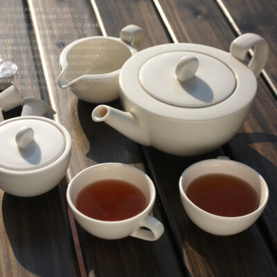 外贸出口 新加坡名品 尊爵相约 茶壶 奶盅 糖罐 茶杯 下午茶套装