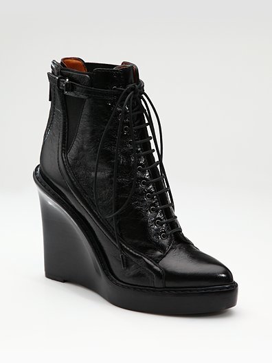 Givenchy Megan Wedge Ankle Boot 系带短靴