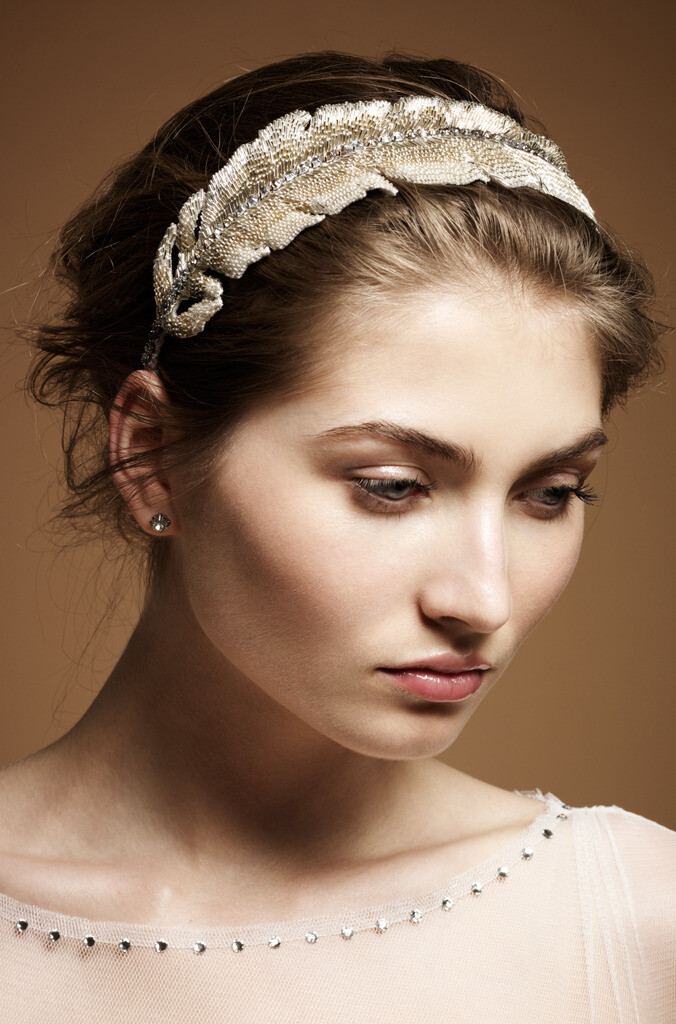 Jenny Packham - Luxury Design House. Bridal and Ready to Wear Dresses &amp; Accessories - Feather Bridal Headdress