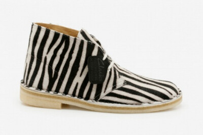 英国知名鞋牌Clarks Originals推出2011年春夏季Zebra Print Desert Boot新靴款