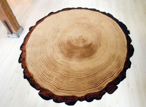 Woody Wood Rug — 年轮家居，环保主义者