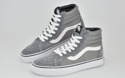  VANS SK8-HI 休闲灰白条高帮