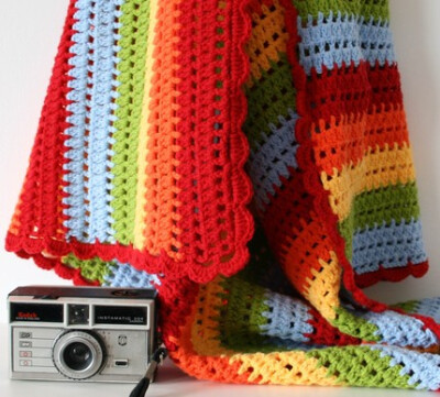 彩虹色的毯子，很棒的颜色