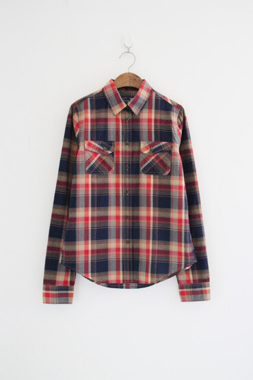 『红蓝』好品质，纯棉格子衬衫。