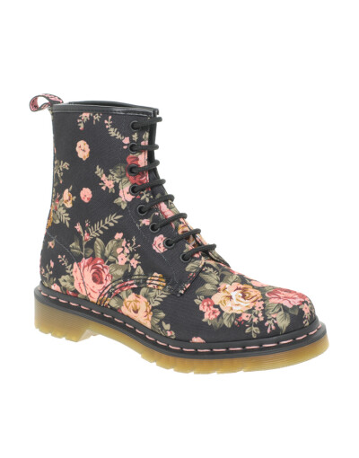 Dr Martens 森女印花1460八孔马丁靴 Black