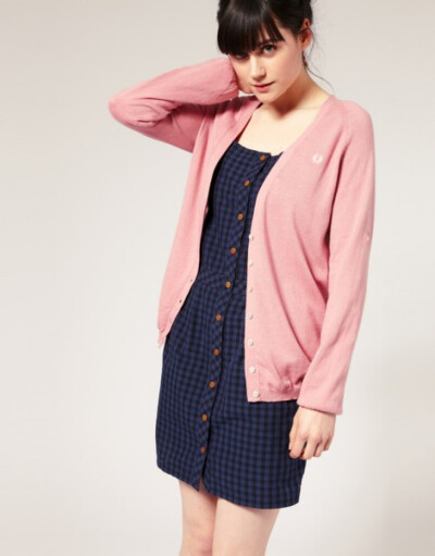 Fred Perry Cashmere Mix V Neck Cardigan