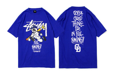 湛蓝活力，Stussy x Dragons Ltd. 联名T-Shirt ~