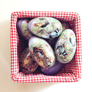 铁皮收纳复活节彩蛋家居小摆件