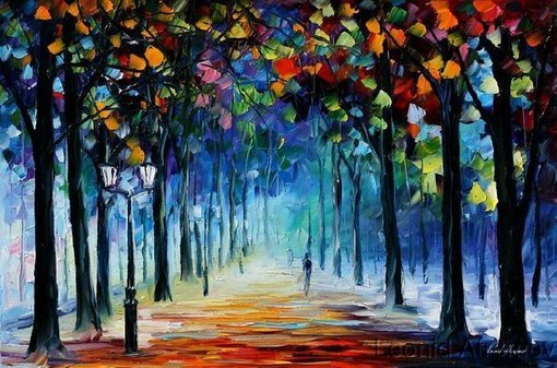 {。桃颜}错过了夏花绚烂，就不要再错过秋叶静美~ 【Leonidafremov·图】