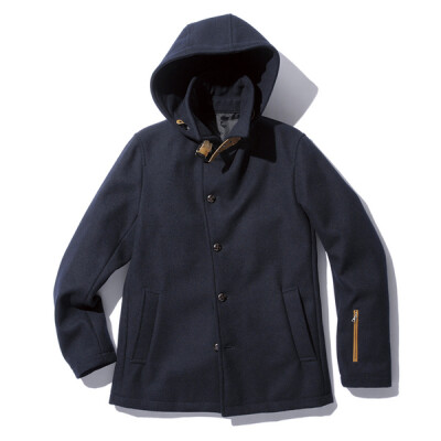 秋冬必备的质感大衣，SOPHNET. WOOL MELTON HOODED SHORT BLOUSON ~